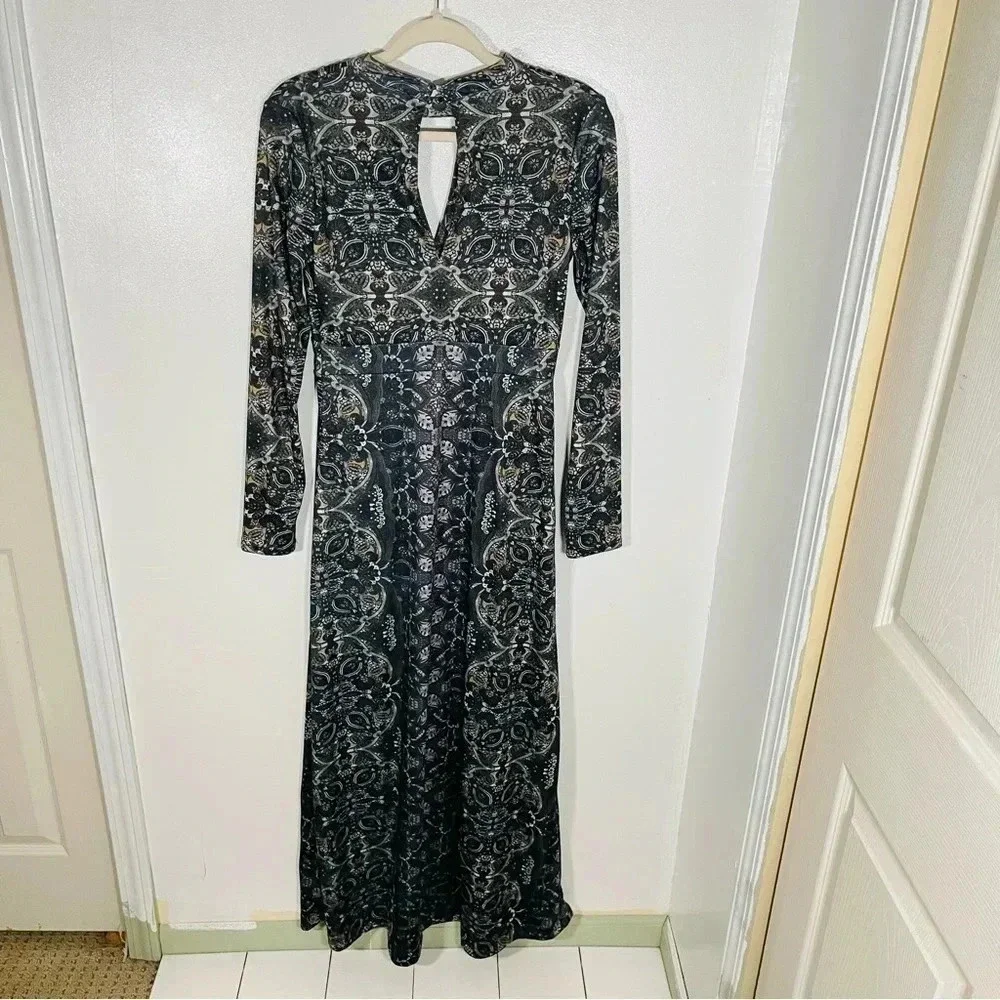Free People Cabaret Maxi Dress Kaleidoscope Print